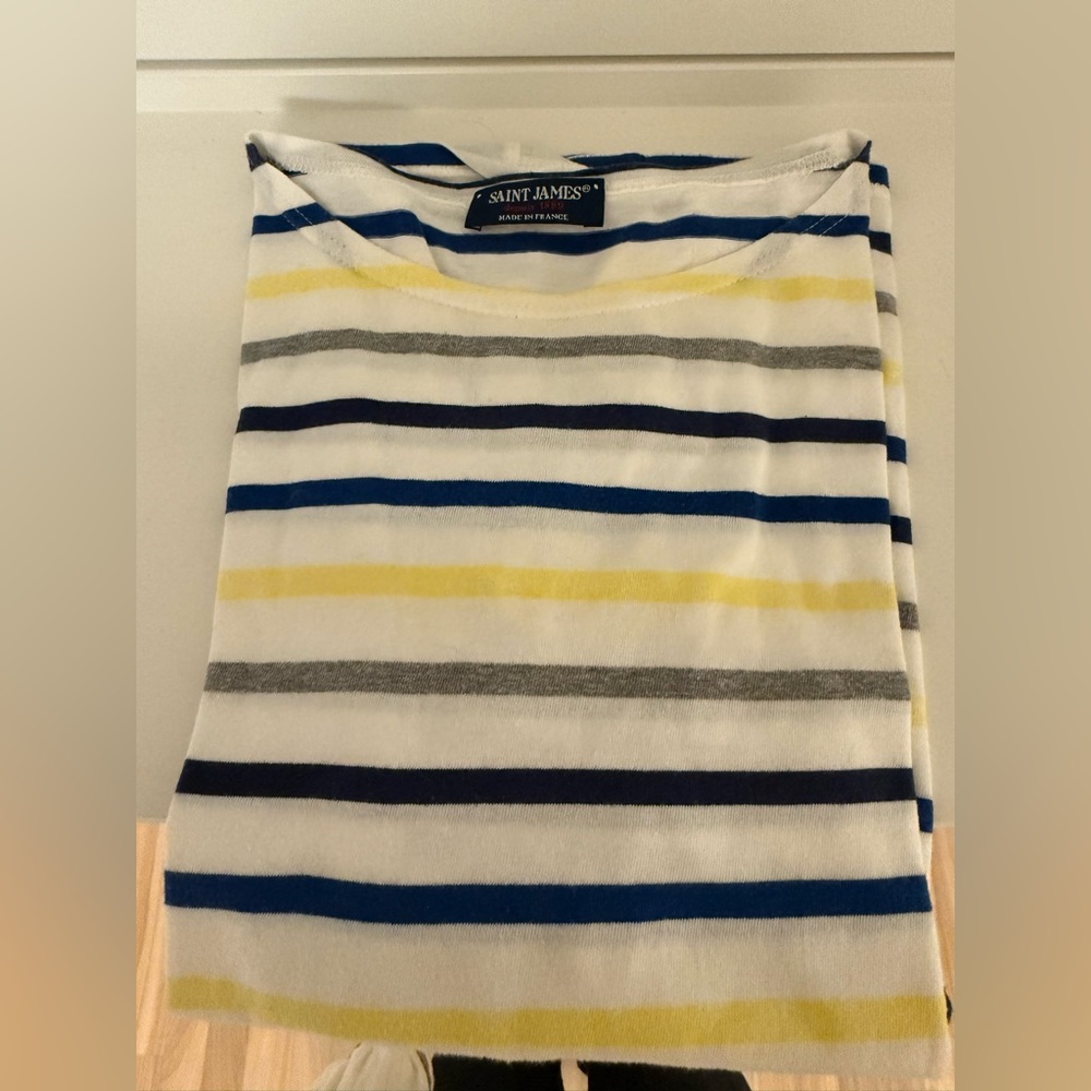 Saint James three quarter sleeve striped tee